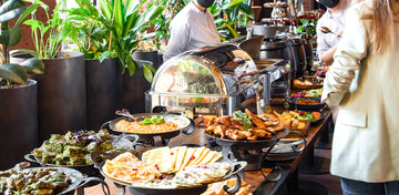 Professional catering service at a San Francisco event