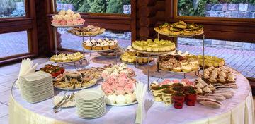 Fresh local catering food spread