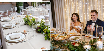 Large wedding catering setup for 300 guests in San Francisco