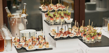 Creative catering food for a private party