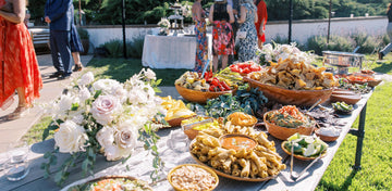 Wedding reception catering setup in San Francisco 