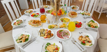 Elegant private event catering setup