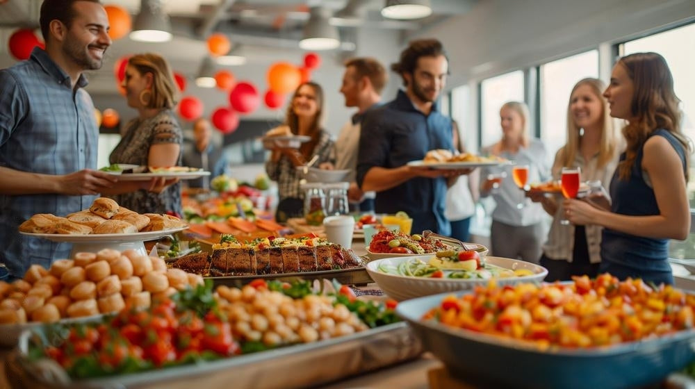 Planning an unforgettable office holiday party? Say yes to full-service corporate catering!