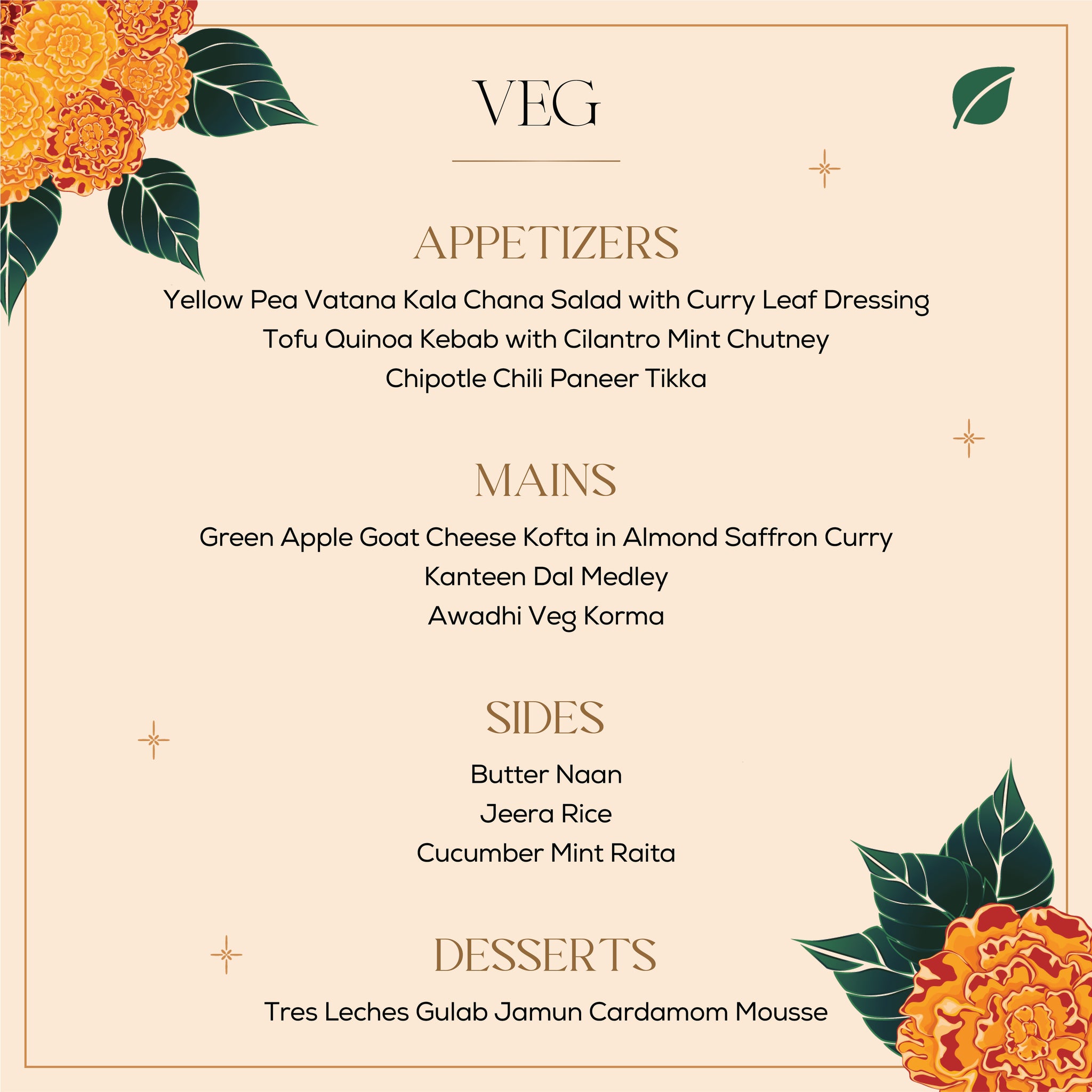 Diwali Festive Menu 20251