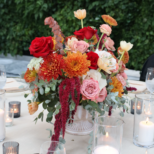Premium catering table with a variety of appetizers